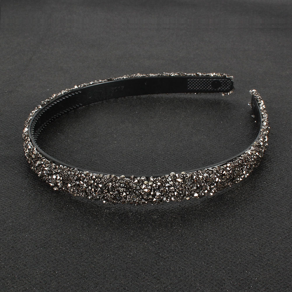 Semicircle Retro Colored Diamond Headband