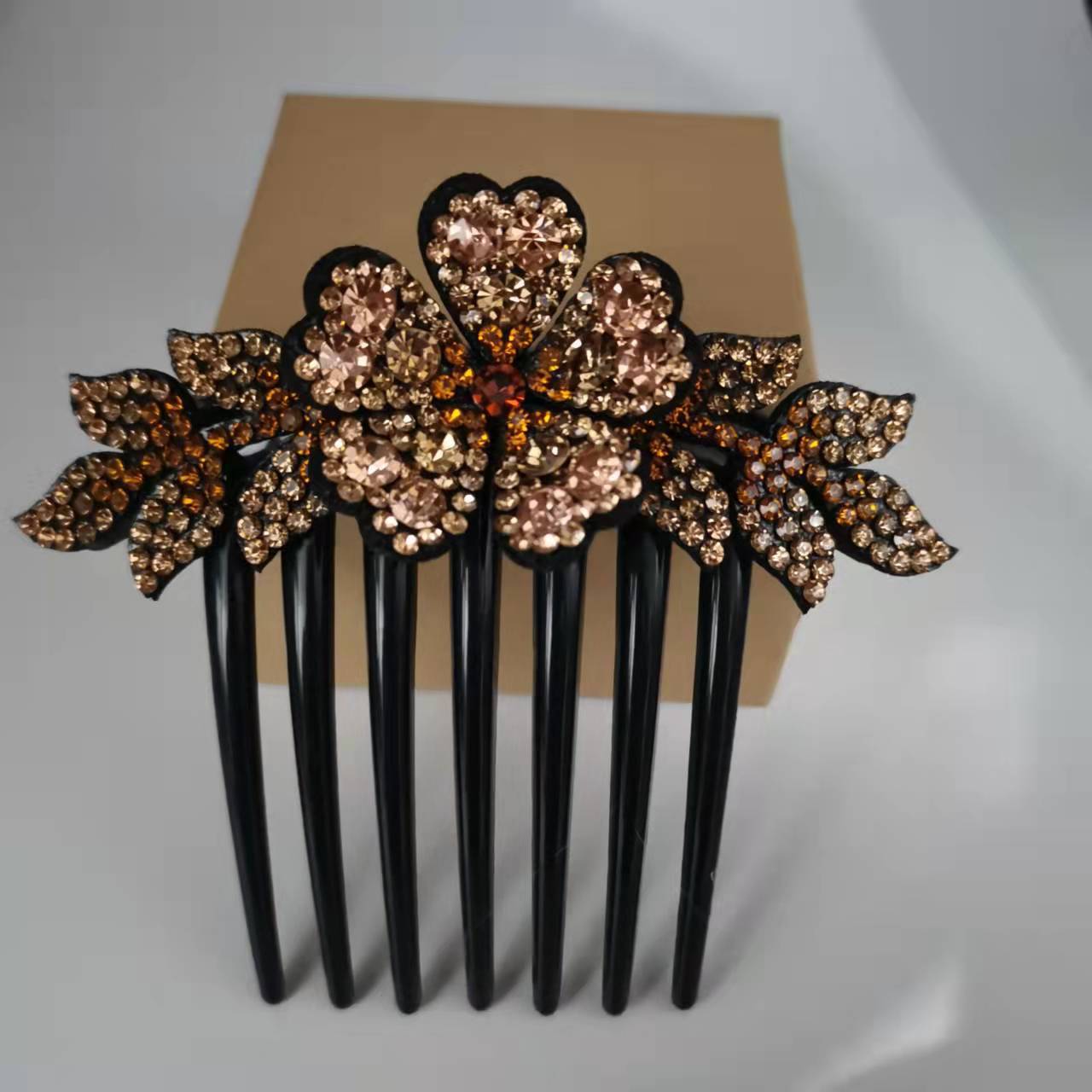 Women's Fashion Casual Rhinestone Anti-slip Hair Comb