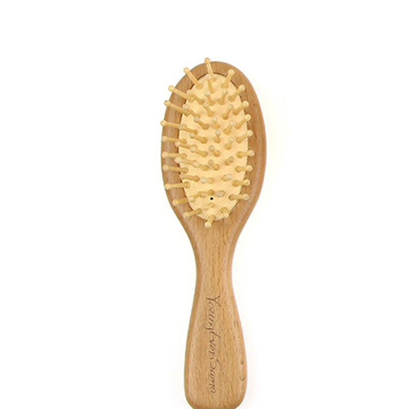 Household Beech Wood Leather Massage Airbag Air Cushion Massage Comb