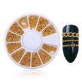 Born Pretty Nail Beauty Chain Alloy DIY Gold Beads