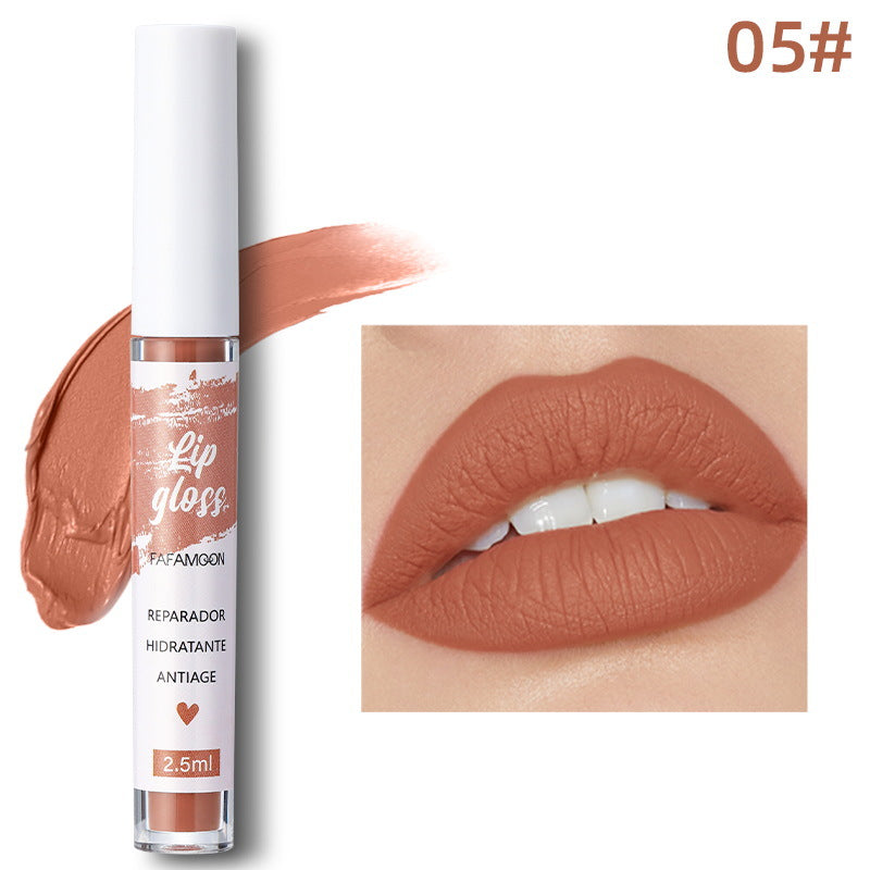New No Stain On Cup Long-lasting Matte Non-fading Matte Velvet Lip Gloss
