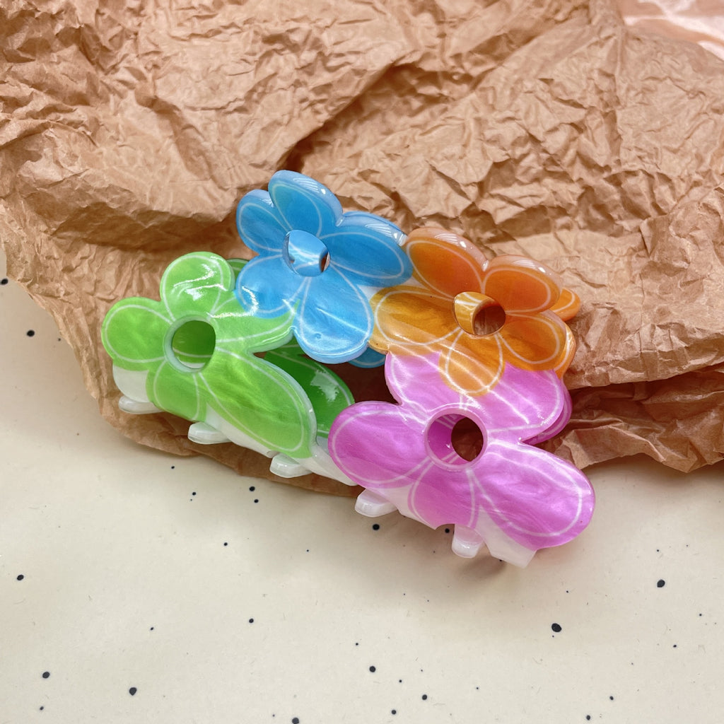 New Acrylic Hair Claw Korean Version Cartoon Hair Accessories Animal Hair Clip