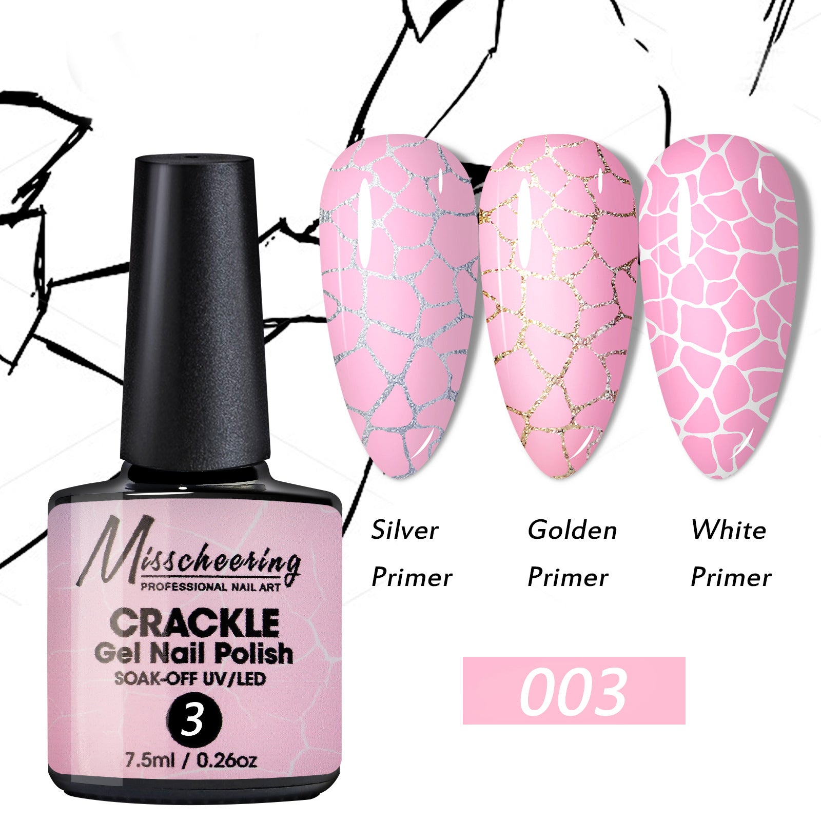 Crackle Nail Crack Glue Cracked Marble Gel Nail Polish