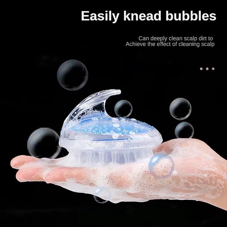 Hair Scalp Massager Shampoo Brush Head Massage Soft Silicone Bristles And Remove Dandruff Growth Deep Cleaning (Pack of 1)Ã¯Â¿Â½