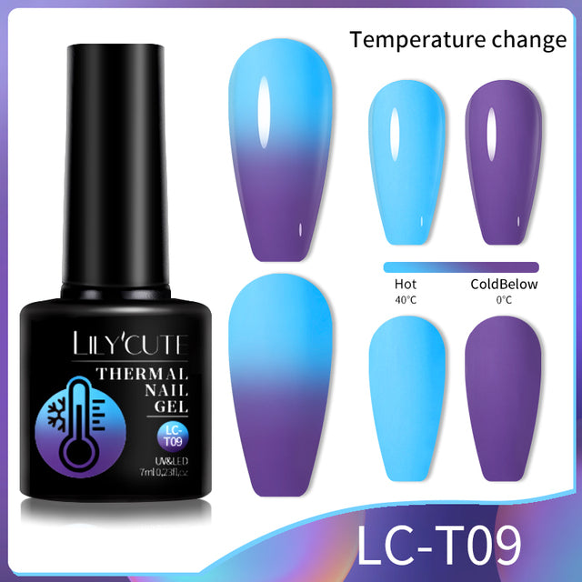 Lilycute Color Changing Thermal Gel Nail Polish Winter