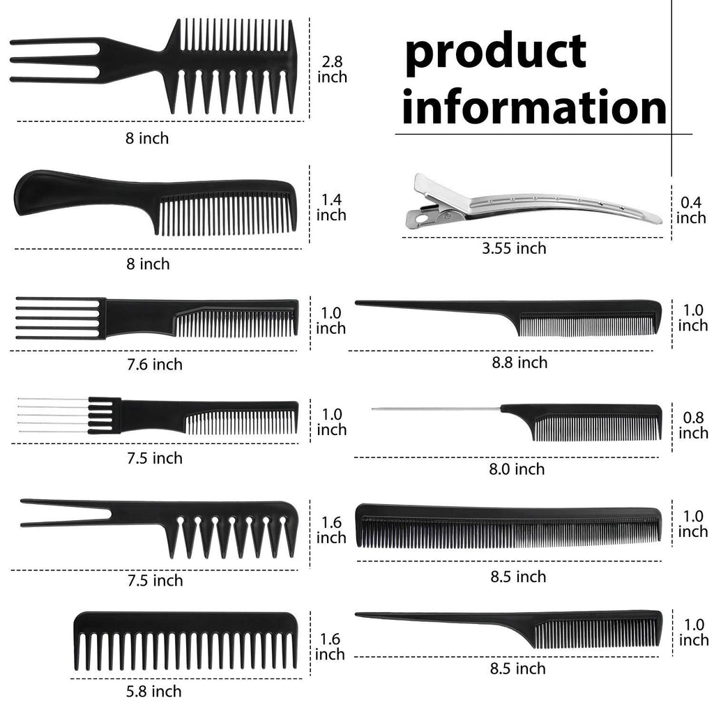 10-piece hair comb