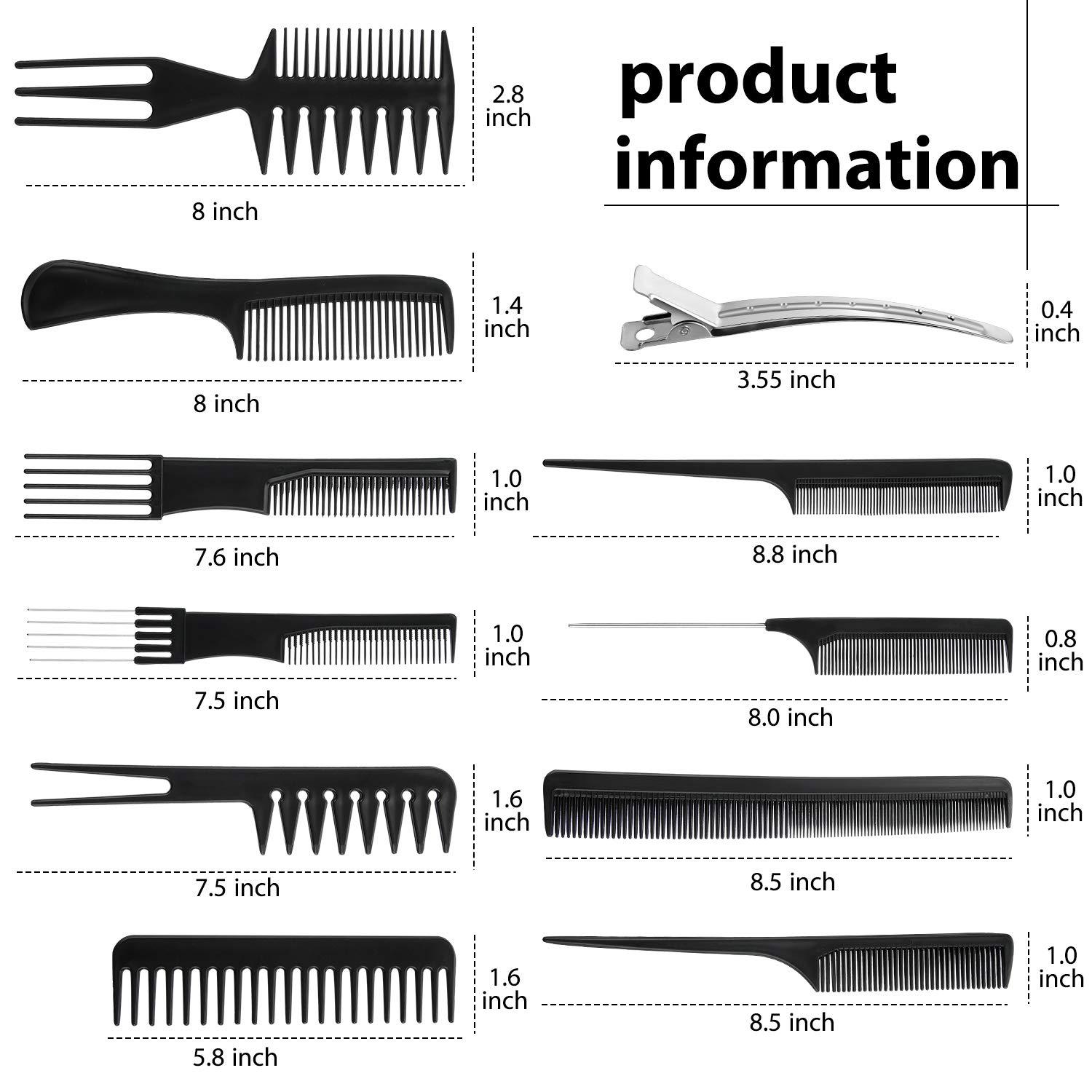 10-piece hair comb