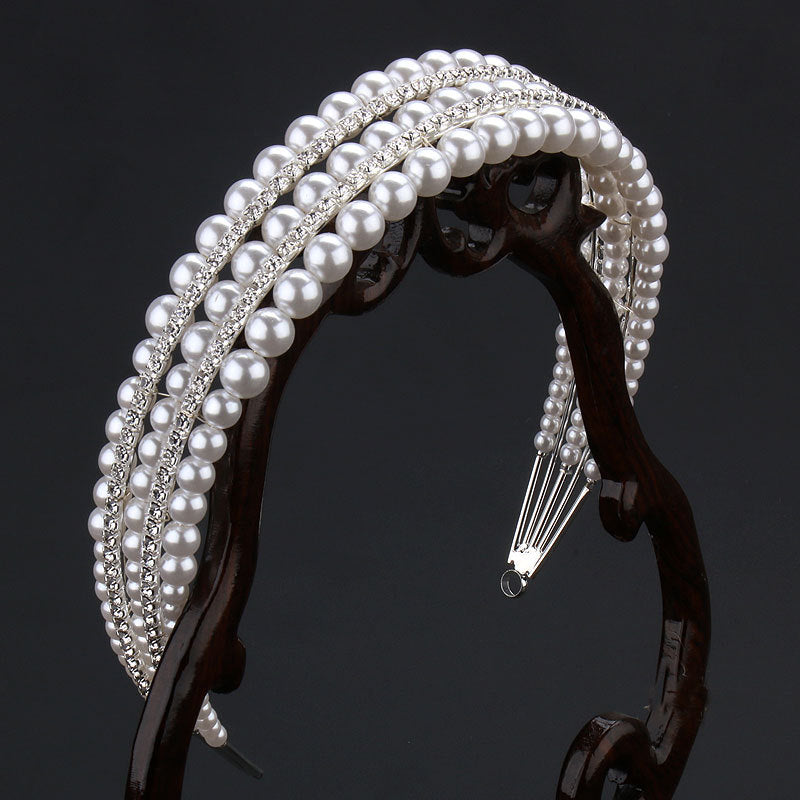 Lady Wedding Dress Lady Pearl Headband