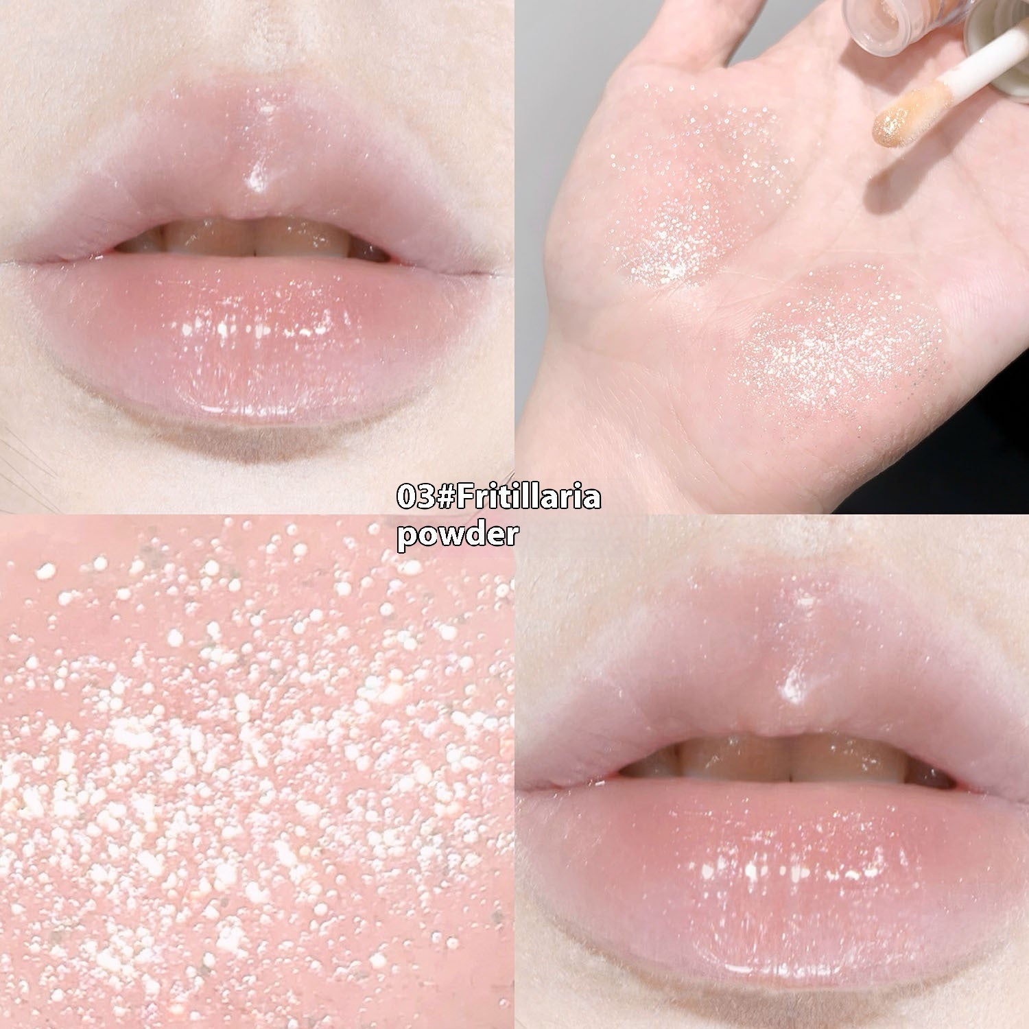 Moisturizing Bright Color Lip Gloss Love Thin And Glittering