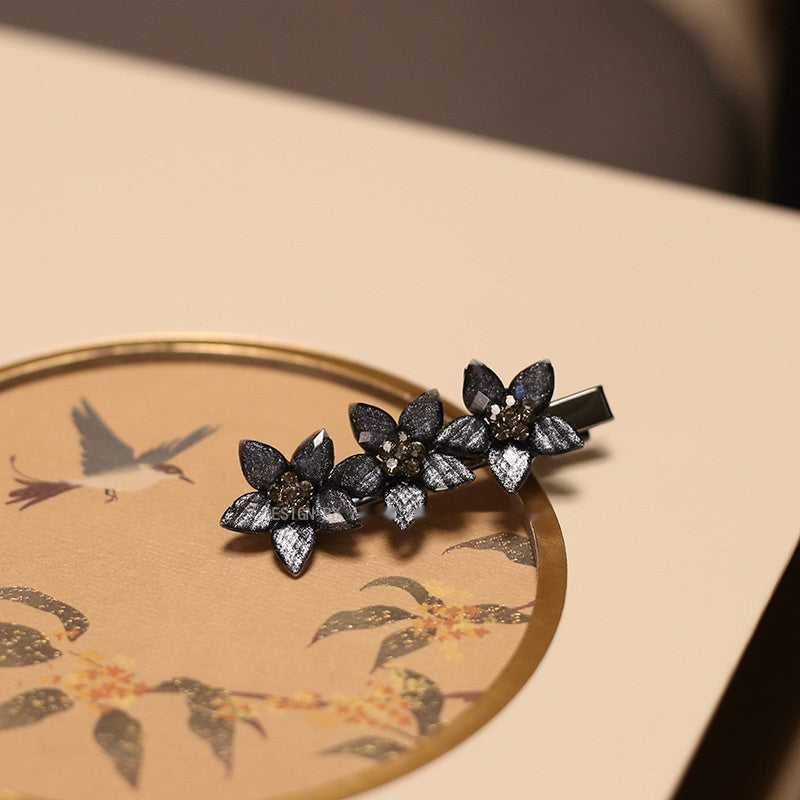 Retro Small Size Hairpin Headdress Resin Flowers