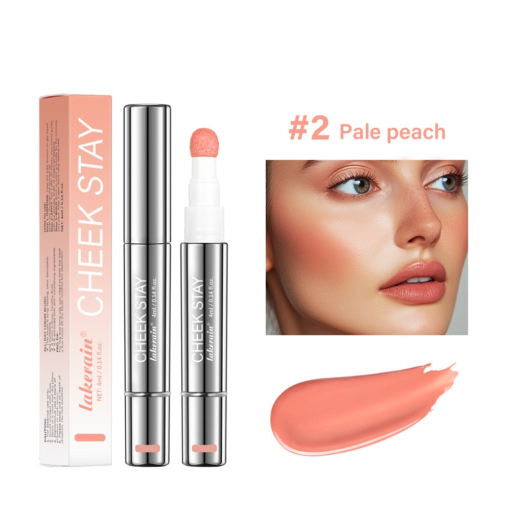 Lakerain 6 Colors Multifunctional Cosmetic Brush Liquid Highlight Blush Stick