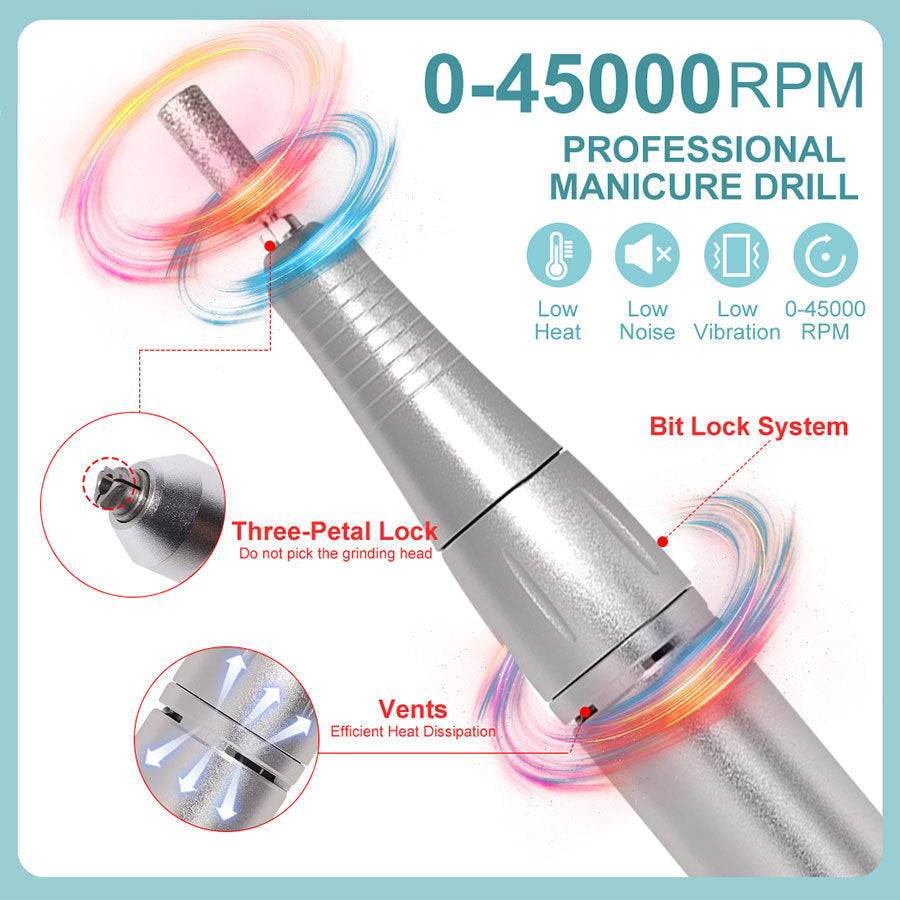 Nail Drill Grinding Machine V2 Electric Rechargeable Nail Grinding Machine Nail Art Tool Suit