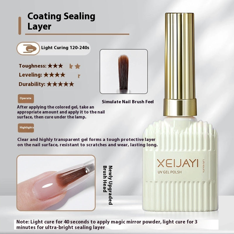 XEIJAYI Glass Sealing Layer Reinforced Bottom Nail Tip Adhesive Wear Nail Polish Gel
