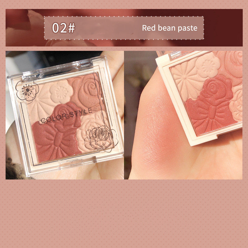 Color Style Makeup Blush Palette Natural Trim Highlighter All In One
