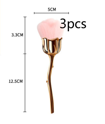Rose Loose Powder Makeup Brush Beauty Tool