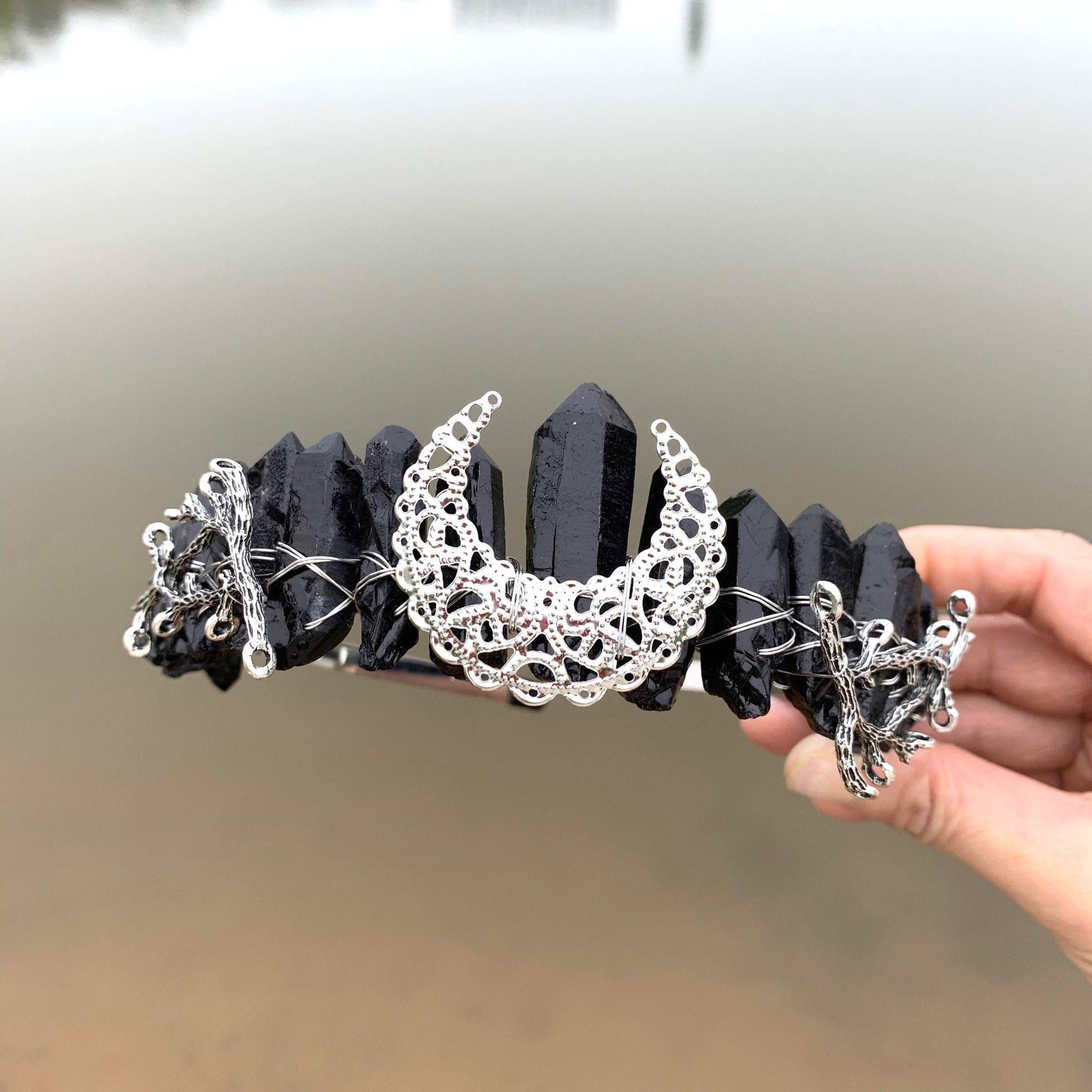 Festive Hair Comb On Moon Branch Hair Band
