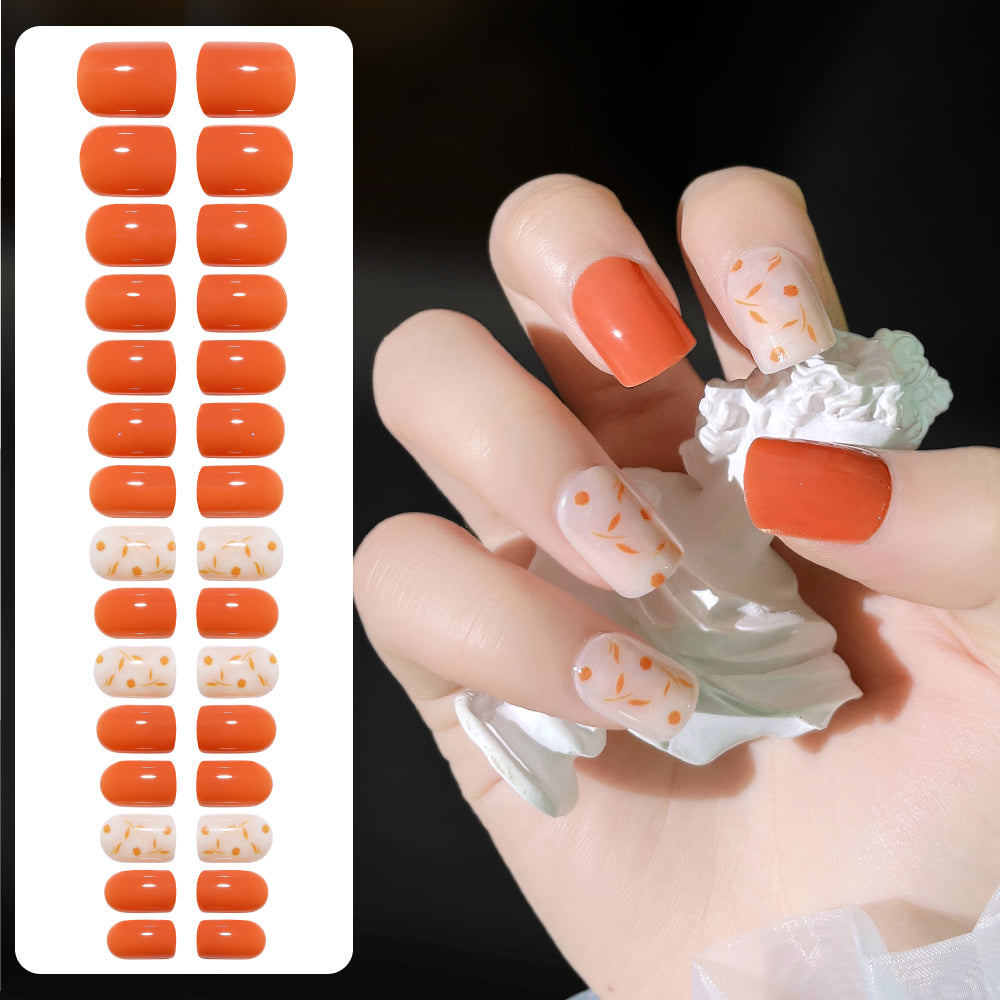 Fake Nail Patches Hand Wearing Art