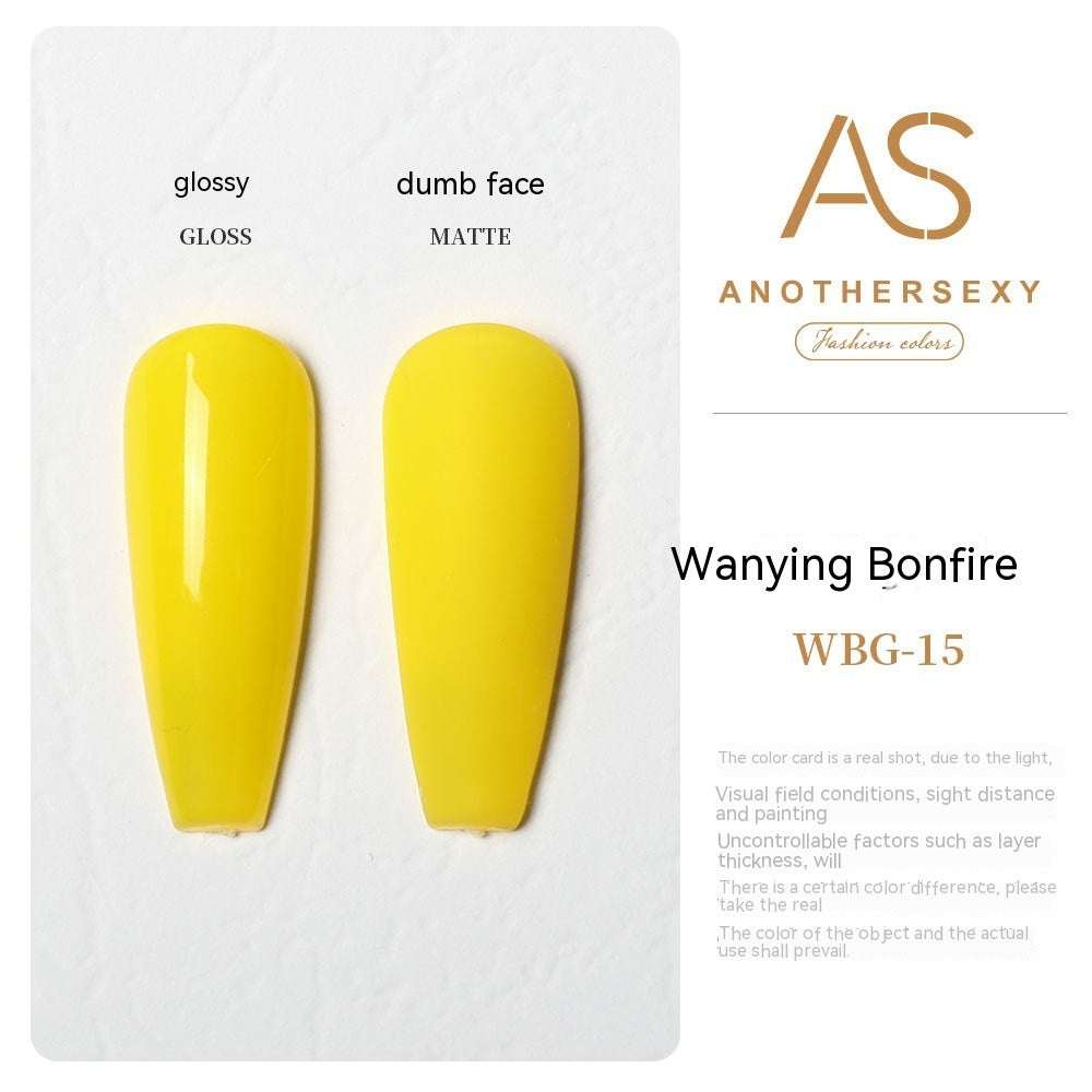 AS Yellow Nail Oil Gel New Whitening Nail Shop Special Set