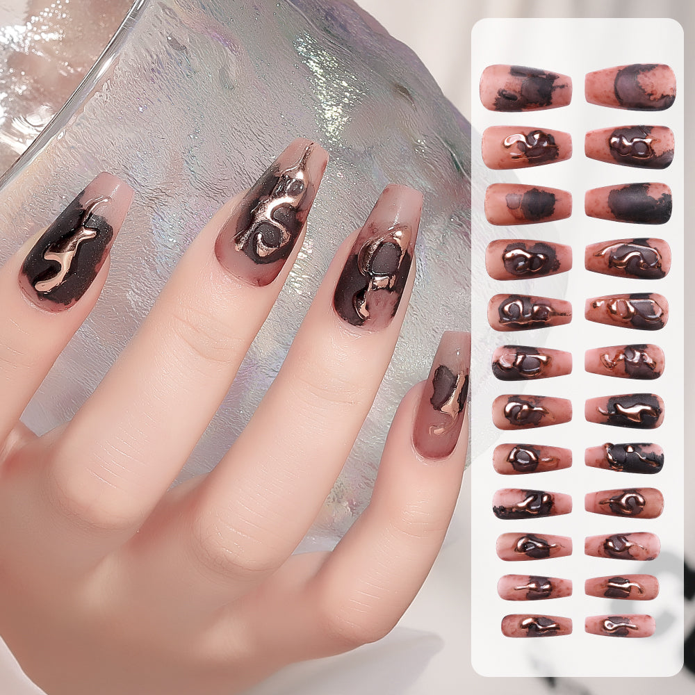 Magic False Nail Patches Hand Wearing Art