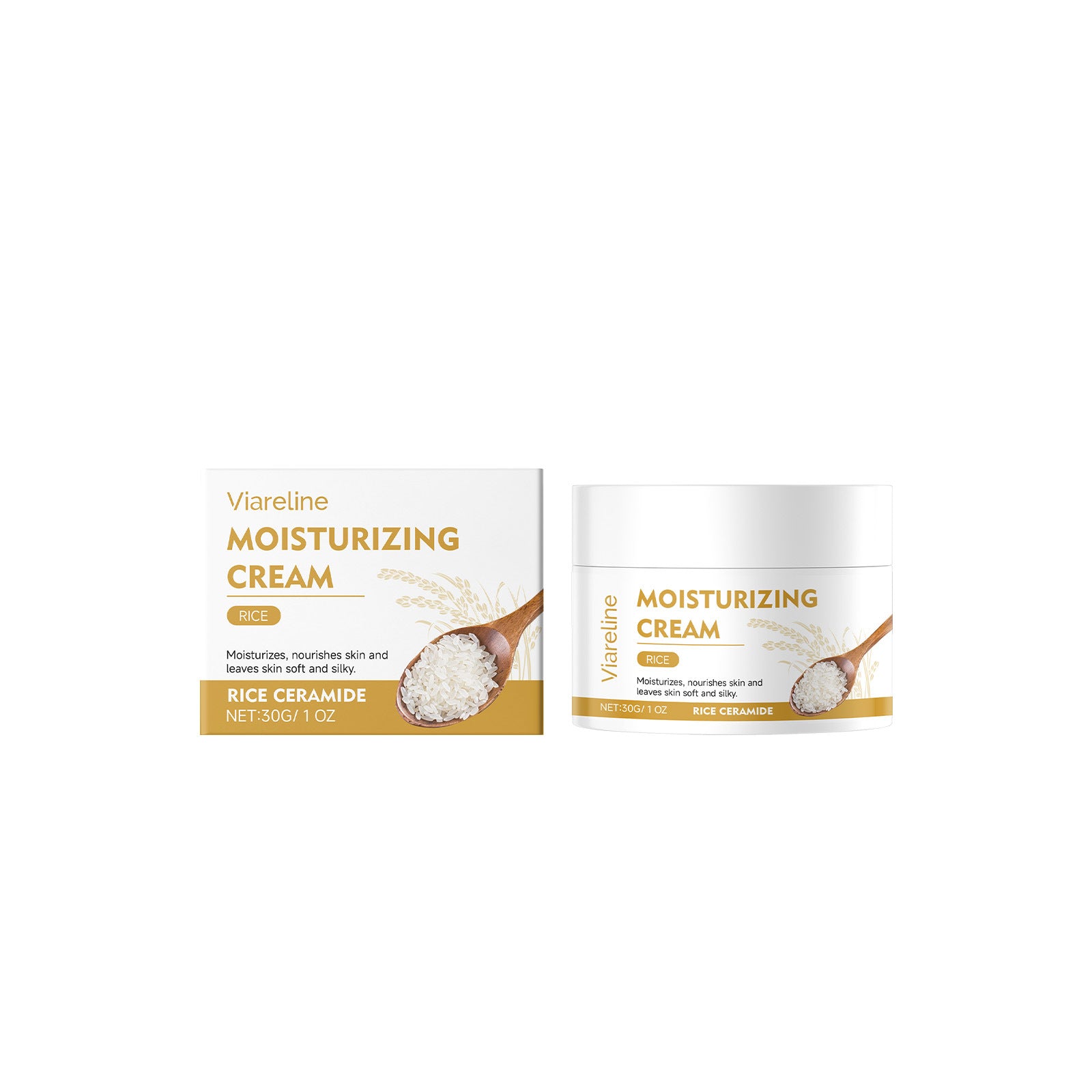 Rice Bran Moisturizing Face Cream Daily Moisturizing Facial Care To Improve Skin
