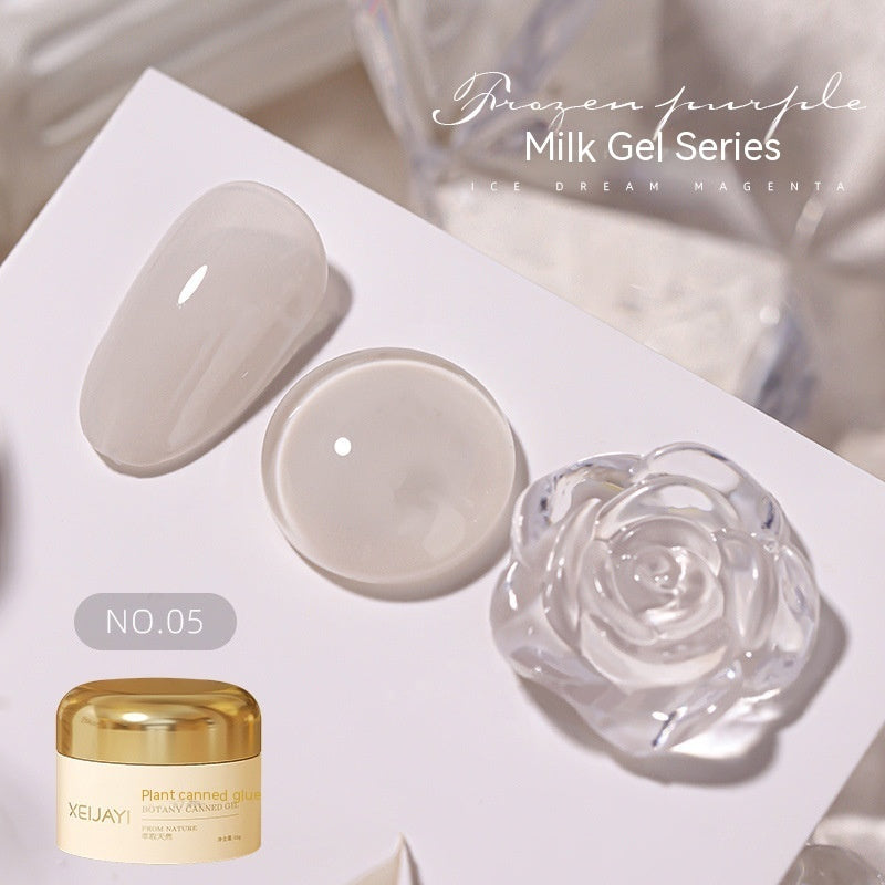 Milk Jelly Spar Cat's Eye Solid Color Summer Ice UV Polish