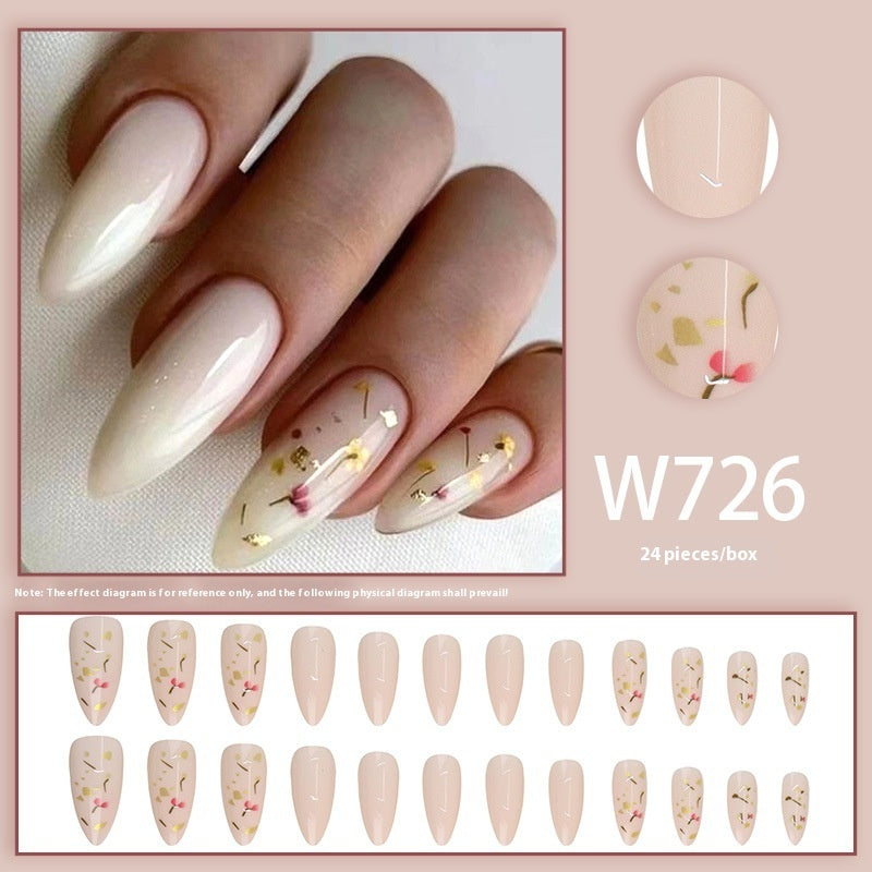 Long Gold Foil Fragments Retro Nail Art Patch Fashion Wear Armor