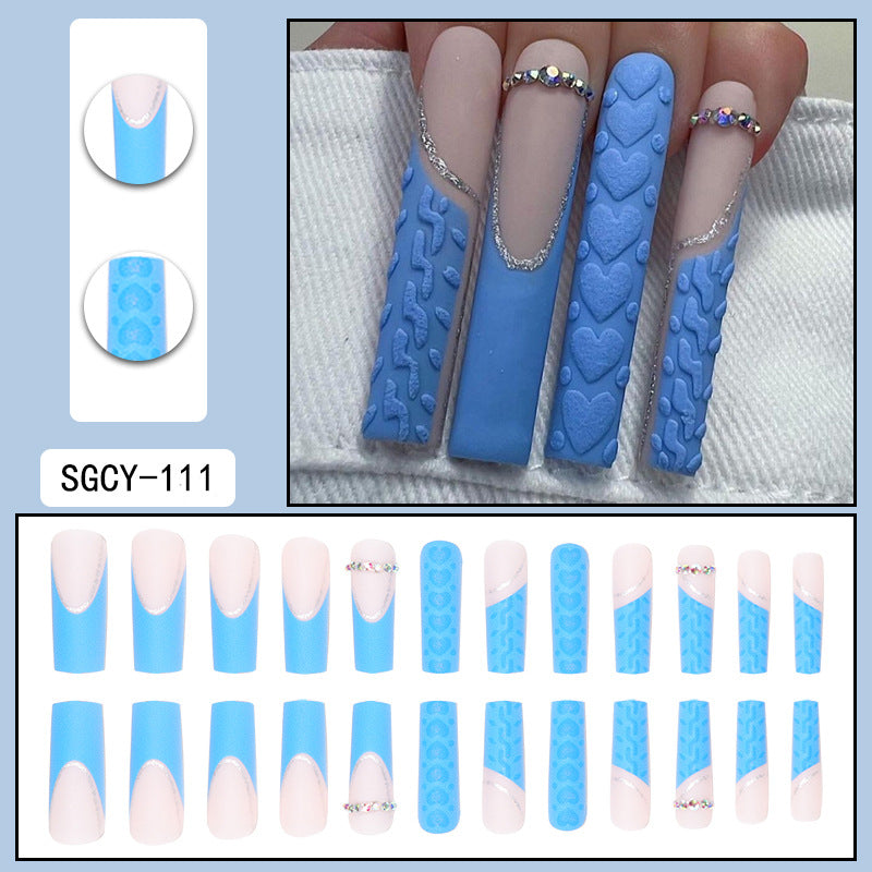 Manicure Long Fake Nail Patch