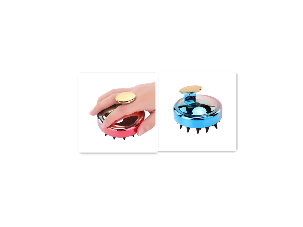 Household Electroplating Silicone Shampoo Brush