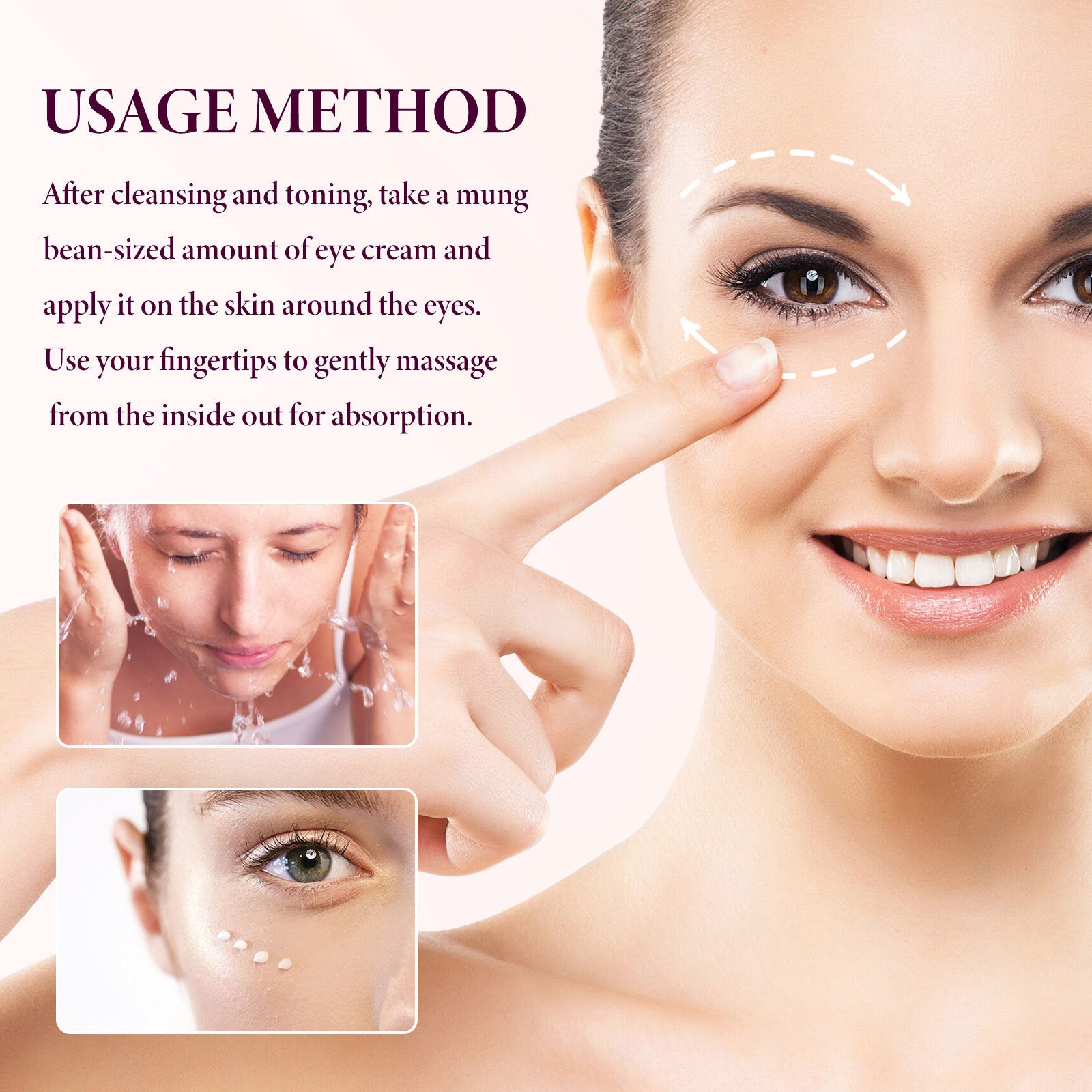 Mango Eye Cream Fading Wrinkle Fishtail Pattern
