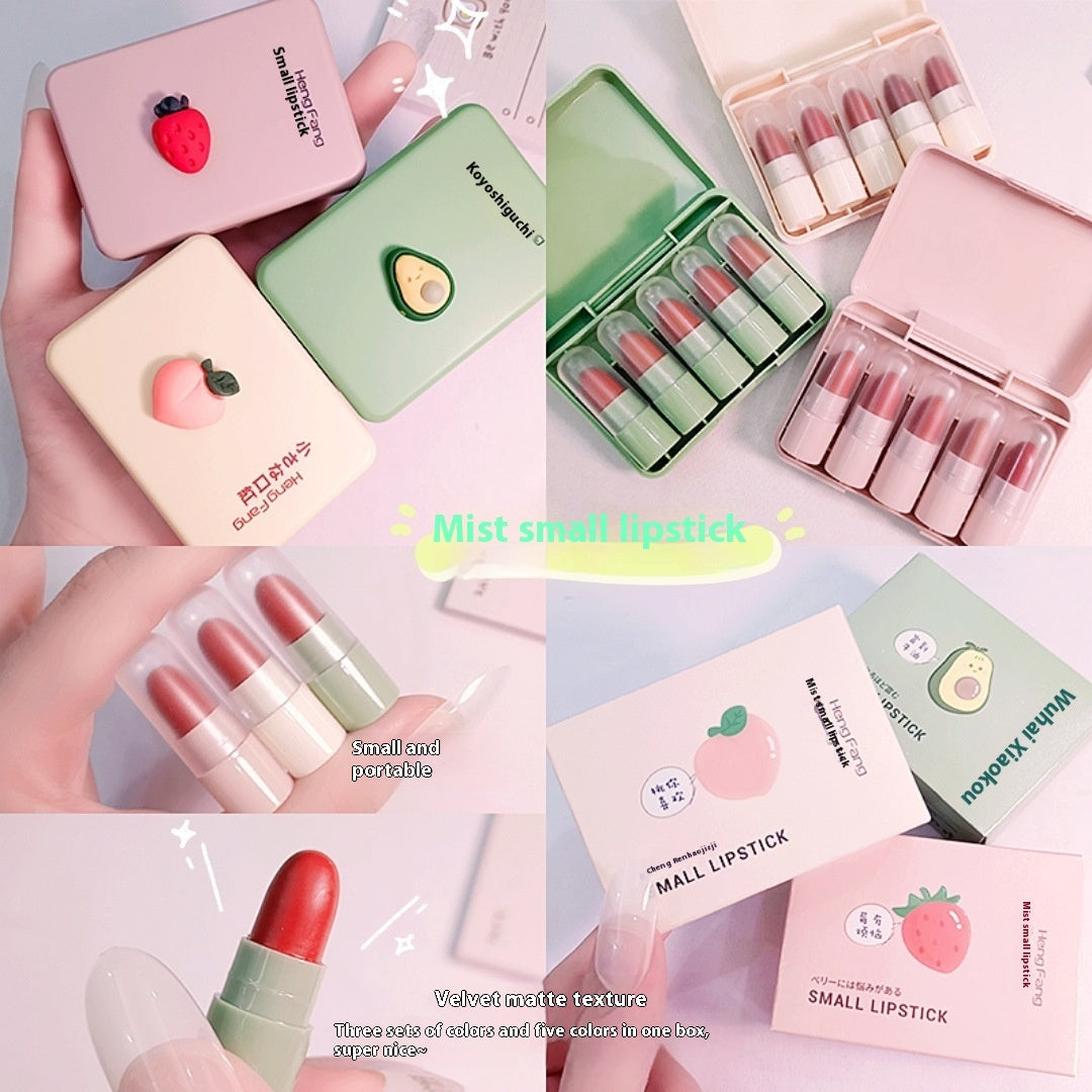 Fog Feeling Capsule Lipstick Matte Finish White Sample