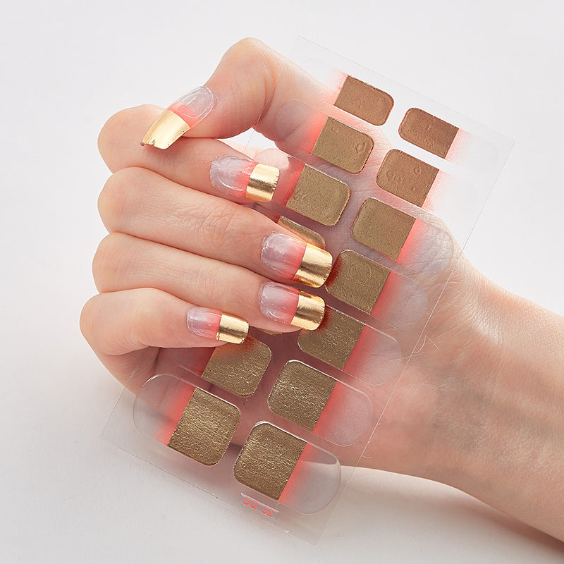 Laser Nail Polish Film Fashion Nail Stickers