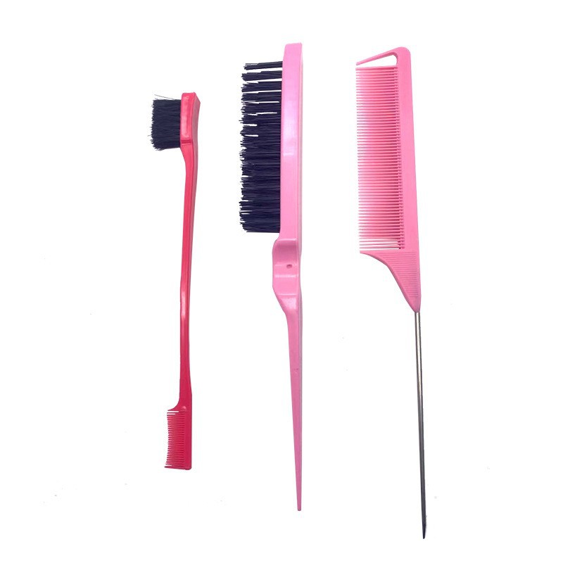 Baked Oil Brush Comb Three-piece Set Styling Partition Pick Hair