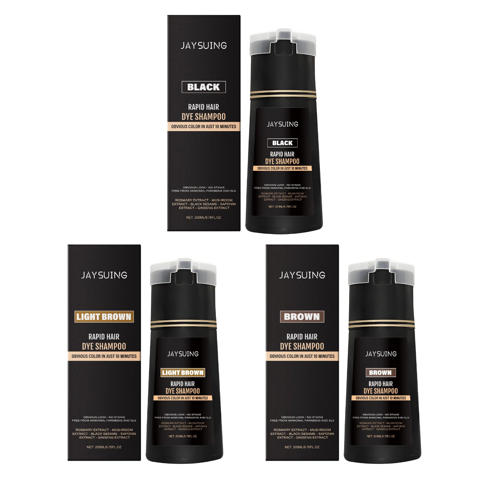 Jaysuing Men's Instant Hair Shampoo Series