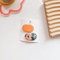 Small Oval Fabric Versatile Candy Princess Hair Clip