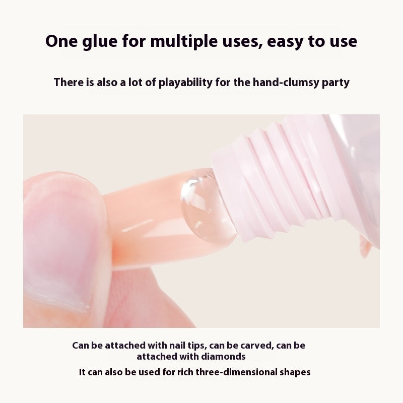 Lazyfun Solid State Nail Tip Large Capacity Super Strong Adhesive Durable And Firm