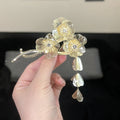 Butterfly Tassel Flowers Hair Clasp Banana Clip