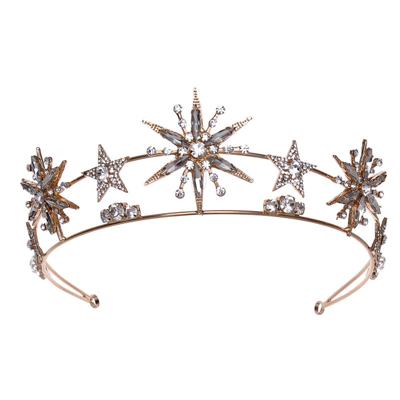 Double-layer Rhinestone Hairband Accessories Photo Shoot
