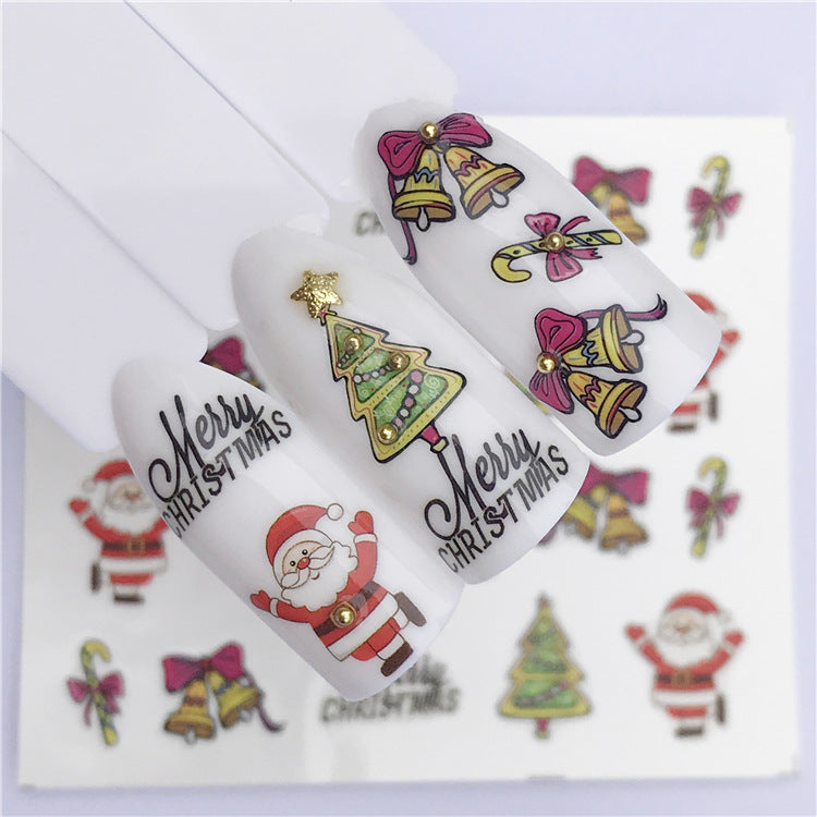 Christmas Tree Watermark Nail Applique Ornaments