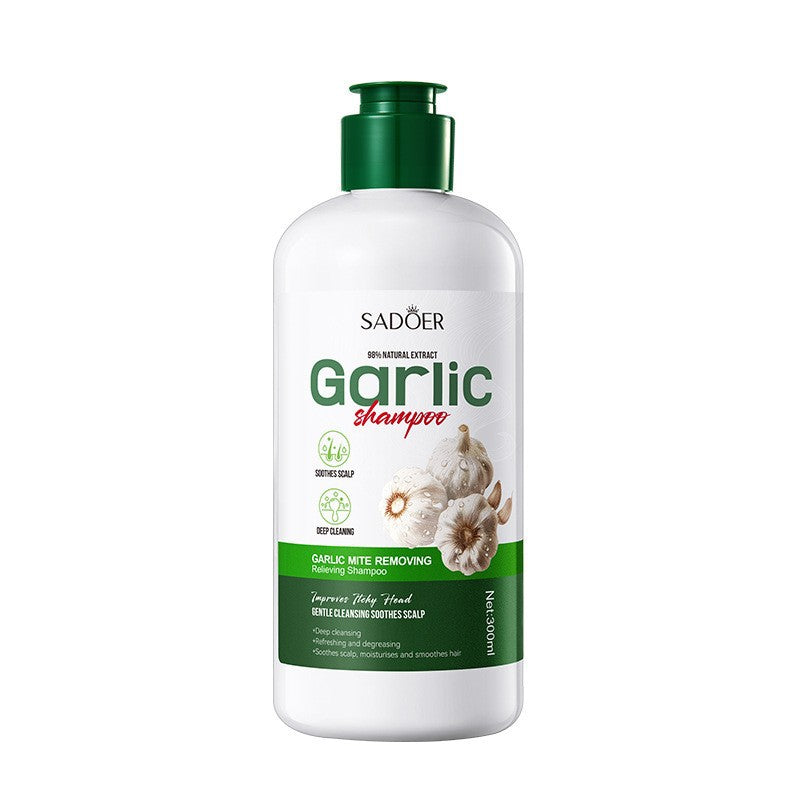 Garlic Mite-Removal Soothing Shampoo For Deep Cleansing