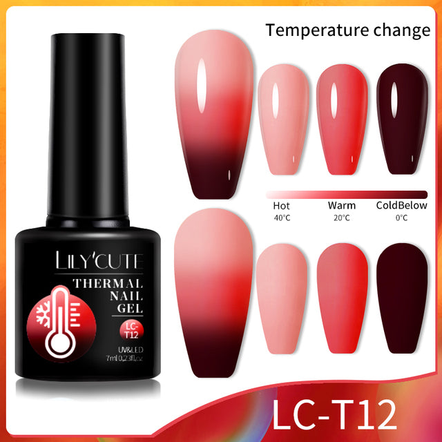 Lilycute Color Changing Thermal Gel Nail Polish Winter