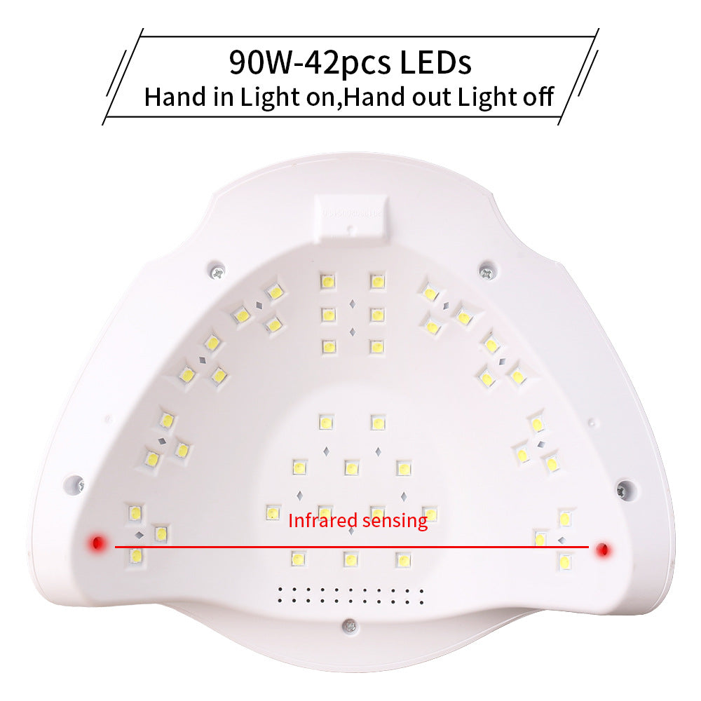 Sun x7 Nail Phototherapy Lamp 90W, Multiple Timing 42 Pieces