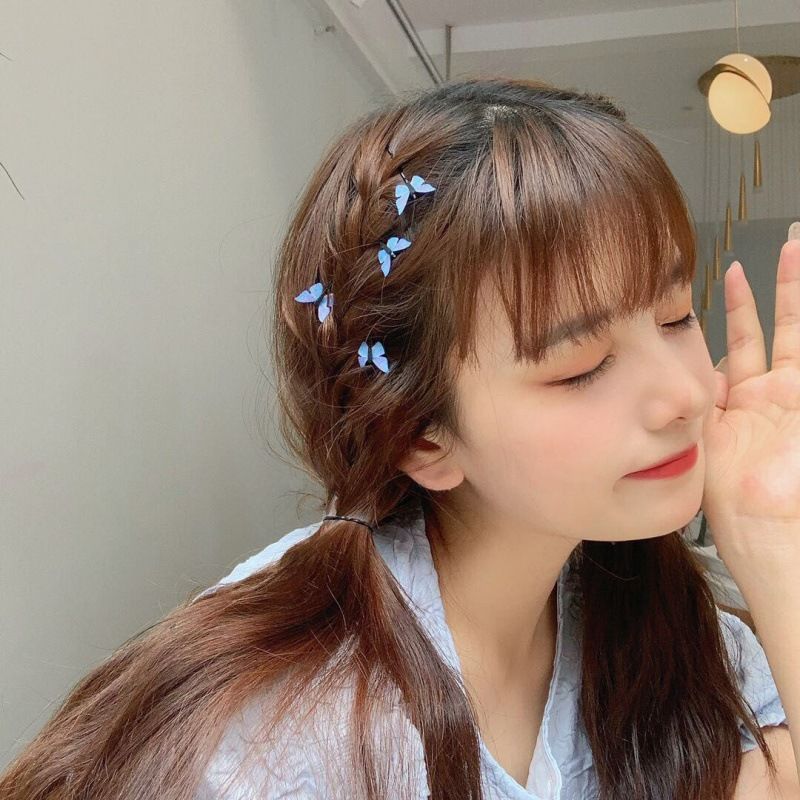 Korean Version Of The Blue Butterfly Hairpin Trumpet