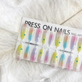 Dopamine Cartoon XINGX Oval Almond Nail Sticker