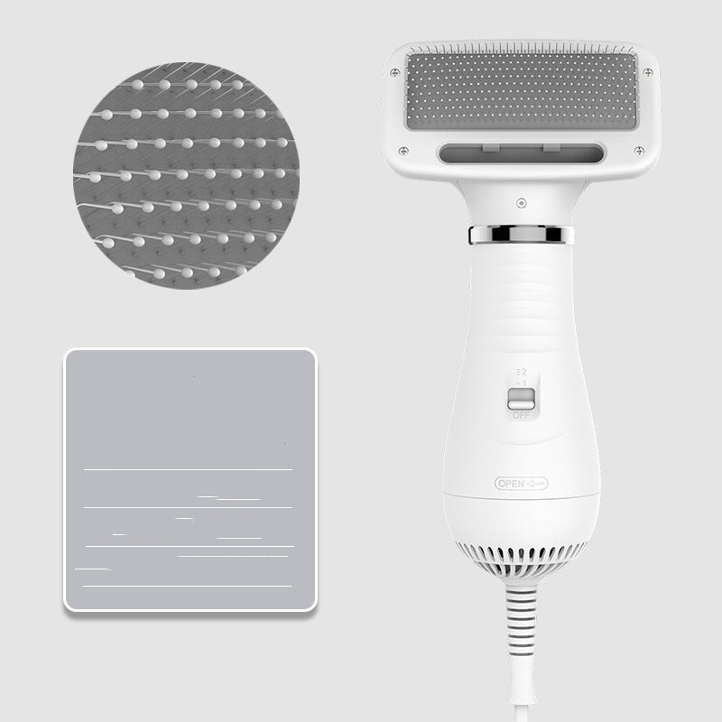 Pet Brushing Hair Dryer Integrated Machine Teddy Hair Blowing Comb Drying
