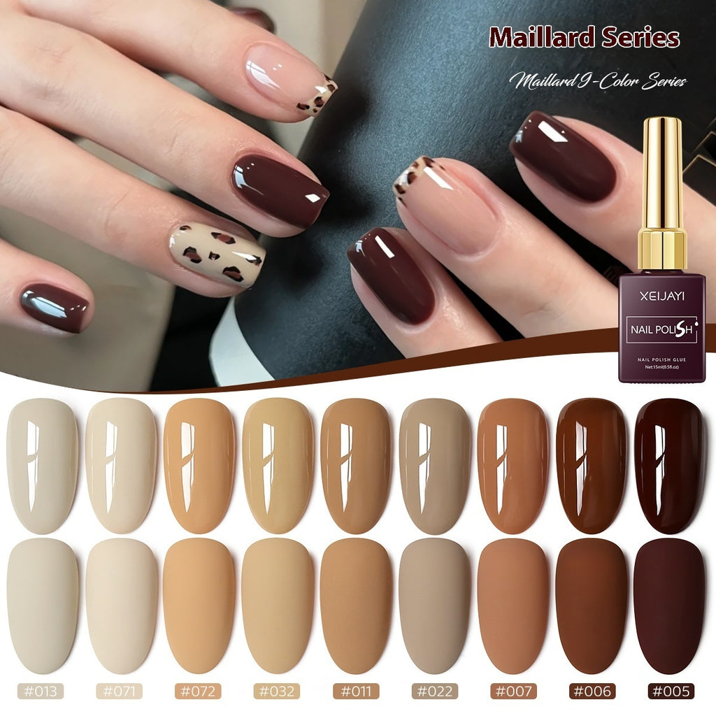 XEIJAYI UV Polish Khaki Deerskin Brown Nail Salon Popular Color