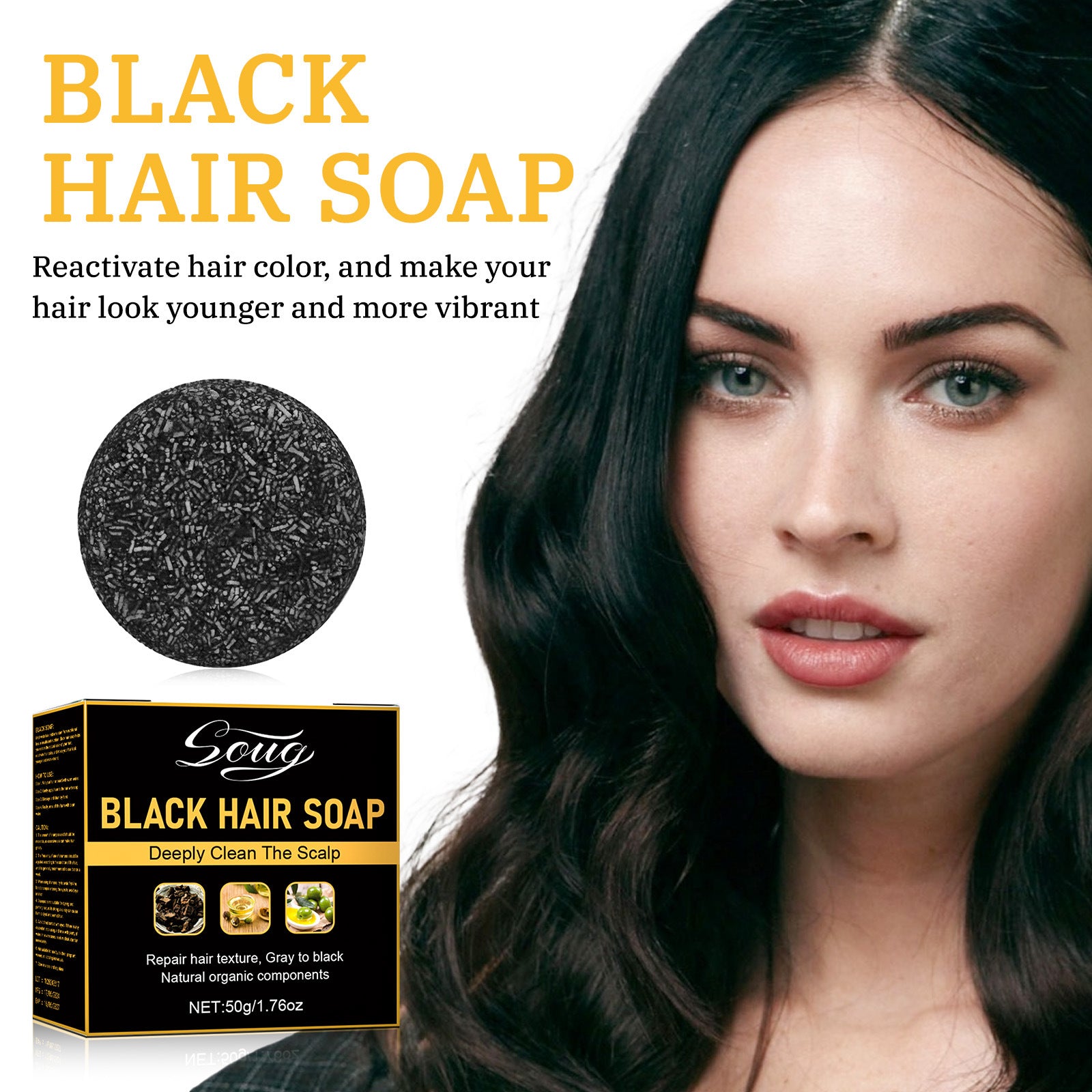 Soug Supple Hair Scalp Cleaning Shampoo Soap