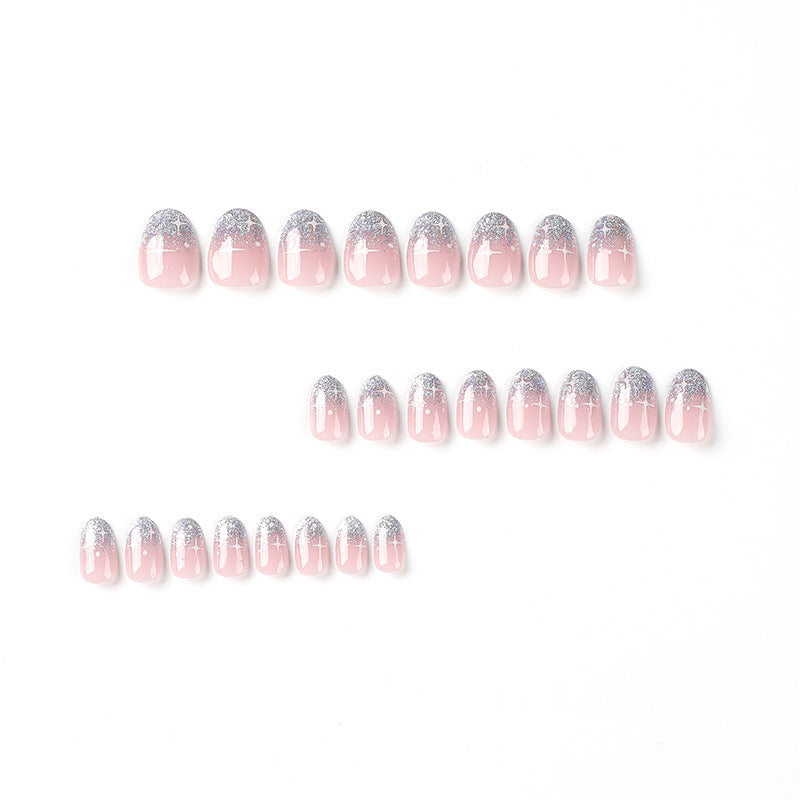 Wearable Nail Sticker White Asterism Short Wear Armor
