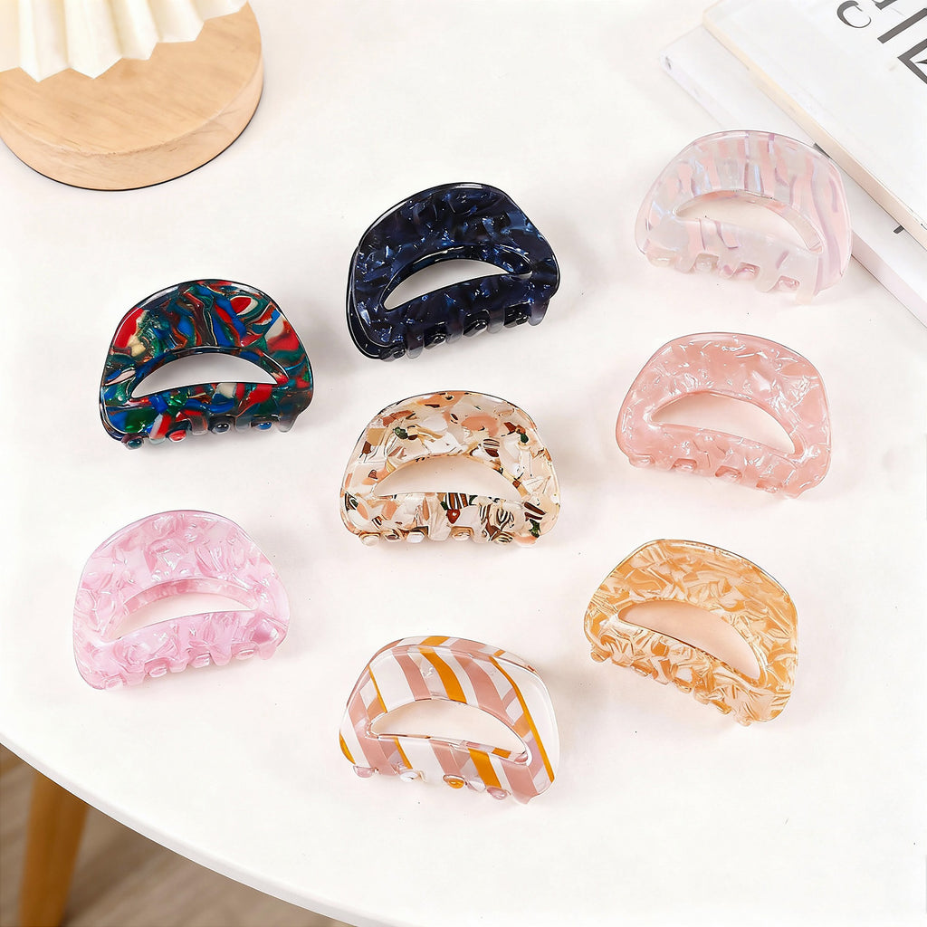 Retro Gradient Simple Hair Clip Shark Clip