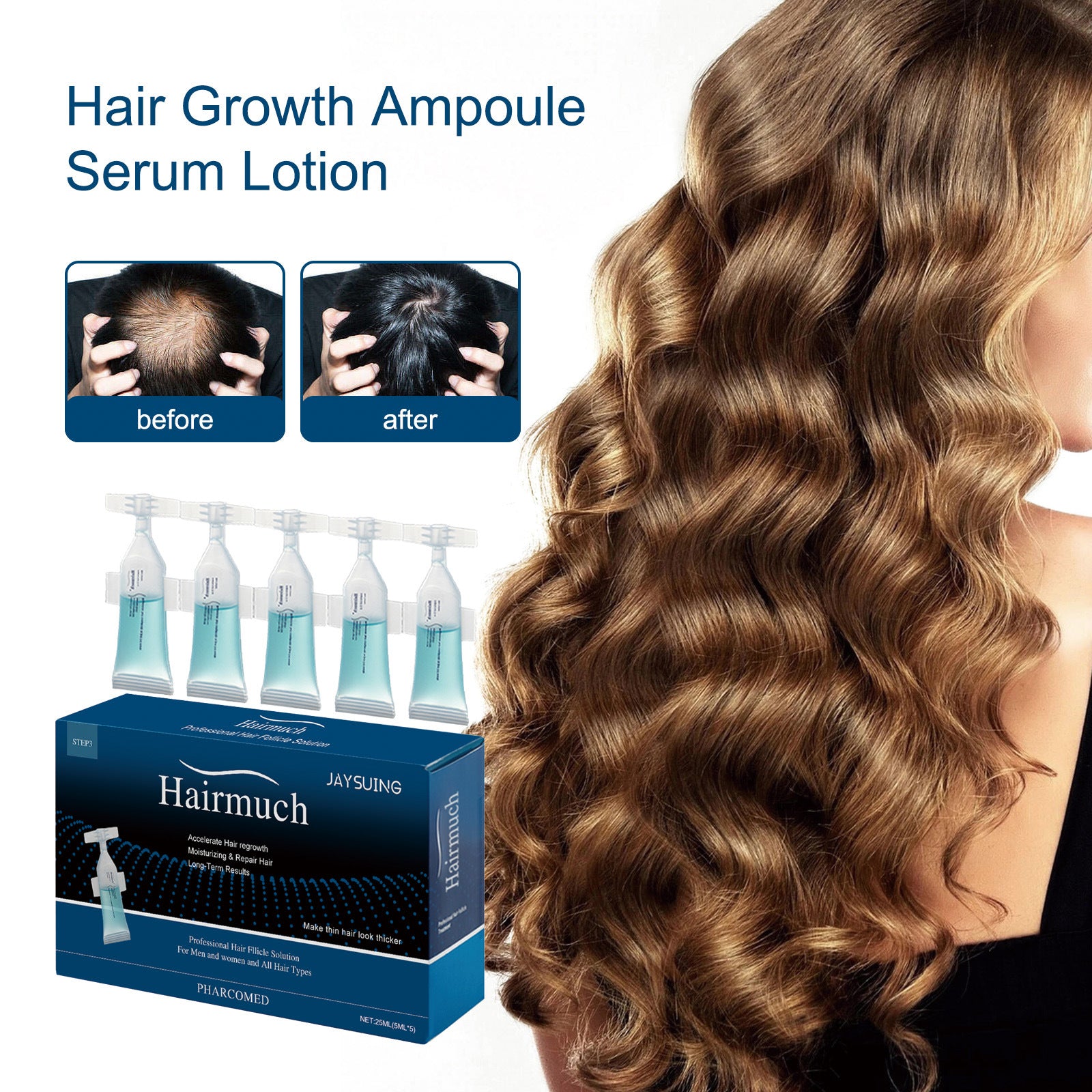 Jaysuing Long Hair Ampoule Moisturizing Hair Lotion