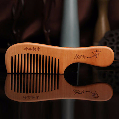 Natural Wood Comb Household Portable Anti-small Electrostatic Massage Hair Comb Long Hair Smooth Comb